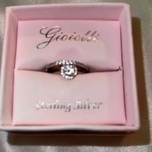 925 Sterling silver and clear cz rings.